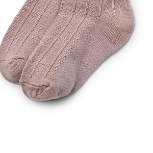 Детские носки с добавлением шерсти Wheat "Nora", 2 пары, вечерняя роза